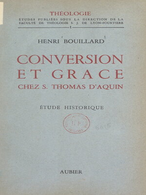 cover image of Conversion et grâce chez Saint Thomas d'Aquin